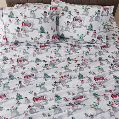 Lodge Microfiber Sheet - Mountain Ridge - Outdoor & Christmas Themed Bedding