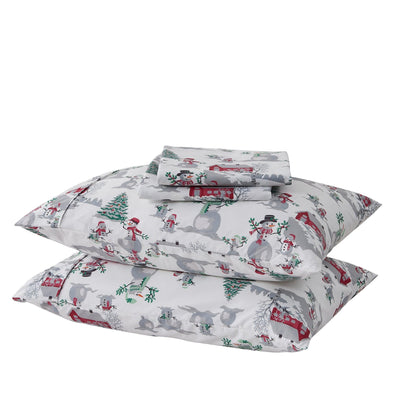 Lodge Microfiber Sheet - Mountain Ridge - Outdoor & Christmas Themed Bedding