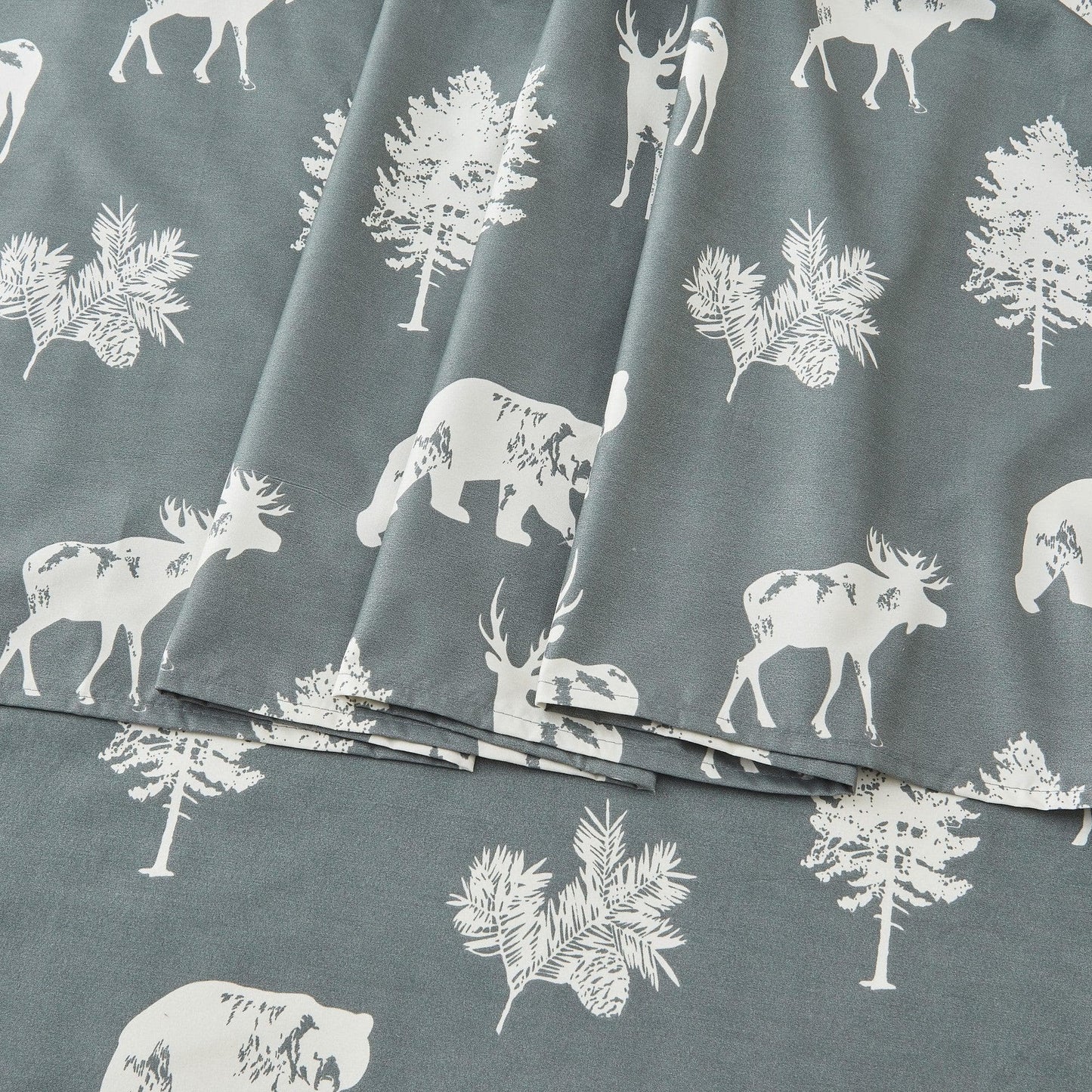Lodge Microfiber Sheet - Mountain Ridge - Outdoor & Christmas Themed Bedding