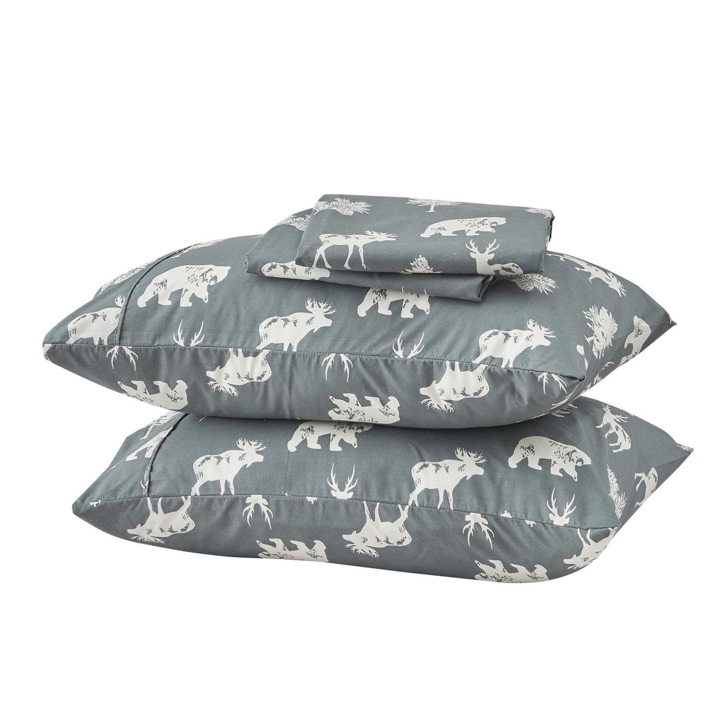 Lodge Microfiber Sheet - Mountain Ridge - Outdoor & Christmas Themed Bedding