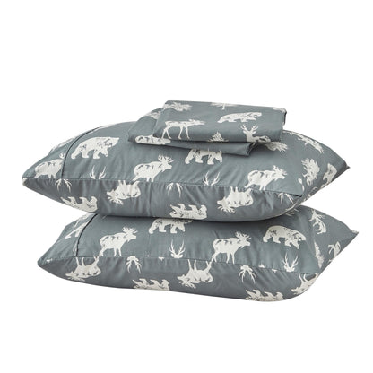 Lodge Microfiber Sheet - Mountain Ridge - Outdoor & Christmas Themed Bedding