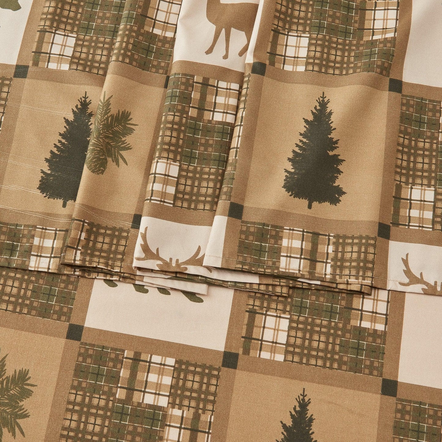 Lodge Microfiber Sheet - Mountain Ridge - Outdoor & Christmas Themed Bedding