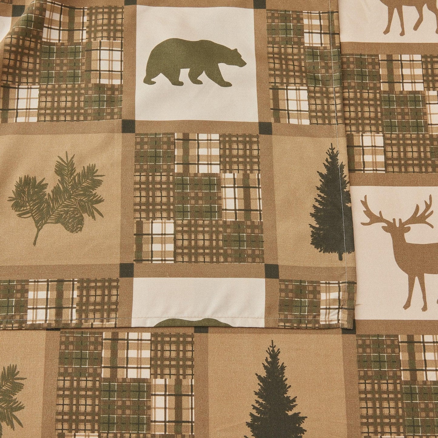 Lodge Microfiber Sheet - Mountain Ridge - Outdoor & Christmas Themed Bedding