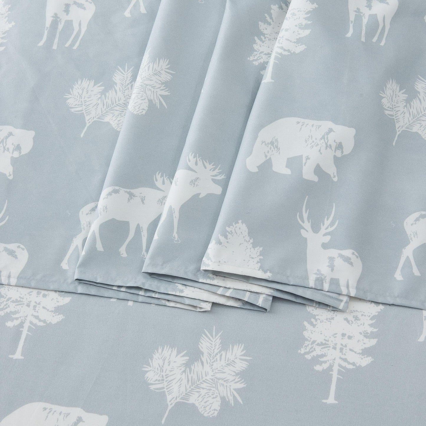Lodge Microfiber Sheet - Mountain Ridge - Outdoor & Christmas Themed Bedding