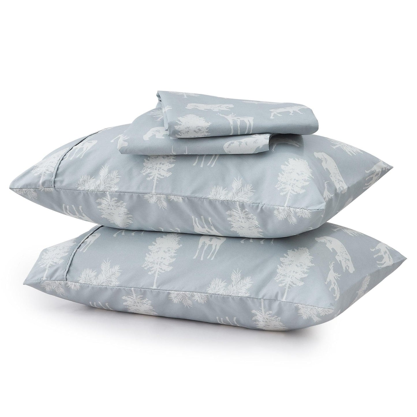 Lodge Microfiber Sheet - Mountain Ridge - Outdoor & Christmas Themed Bedding