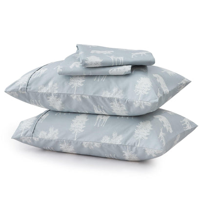 Lodge Microfiber Sheet - Mountain Ridge - Outdoor & Christmas Themed Bedding
