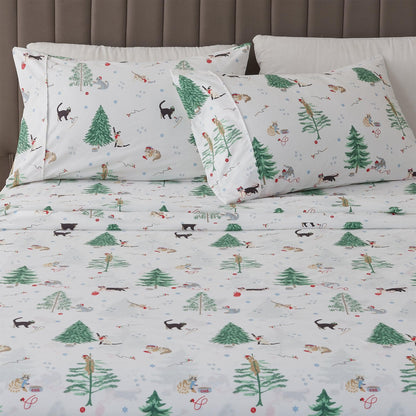 Lodge Microfiber Sheet - Mountain Ridge - Outdoor & Christmas Themed Bedding
