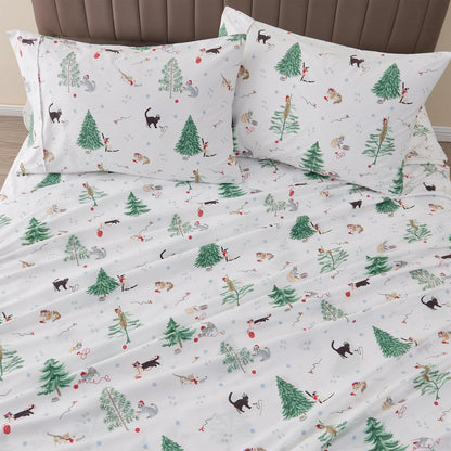 Lodge Microfiber Sheet - Mountain Ridge - Outdoor & Christmas Themed Bedding