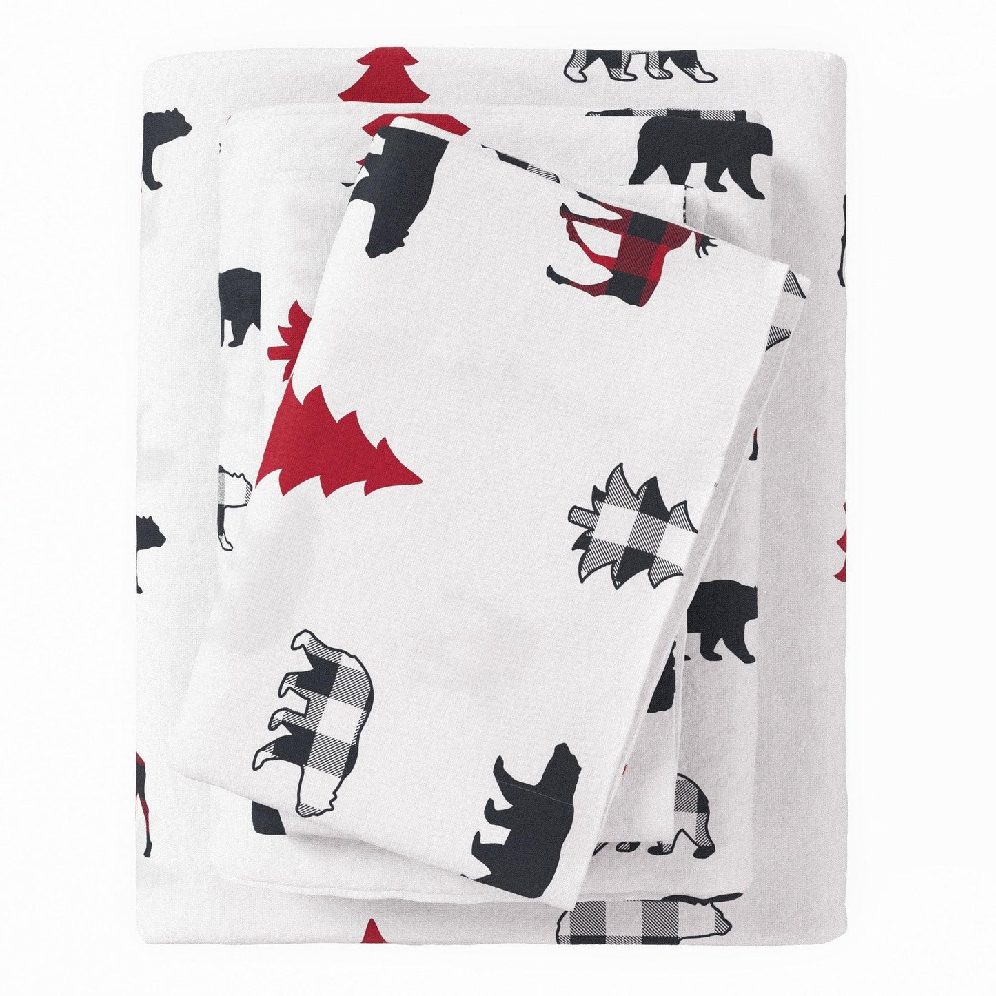 100% Turkish Cotton Flannel Sheet Sets - Christmas Sheets