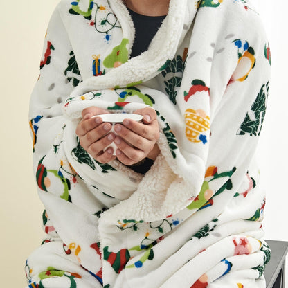 Christmas Sherpa Throw Blankets - Christmas Themed Quilts