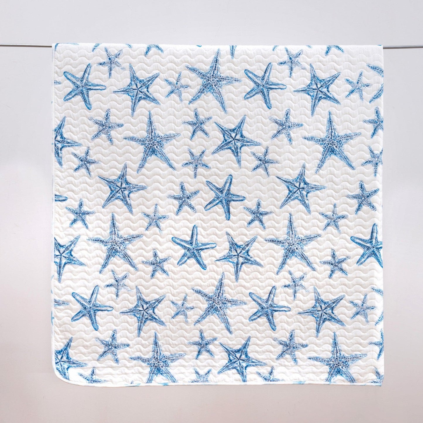 Trinidad Coastal Blue Sea Star Quilt Set 3PC - Starfish Themed Quilts