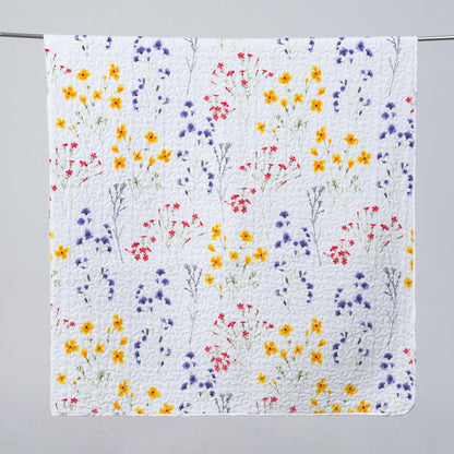 Colorful Floral 3 Piece Quilt Set - Coastal Floral Quilts