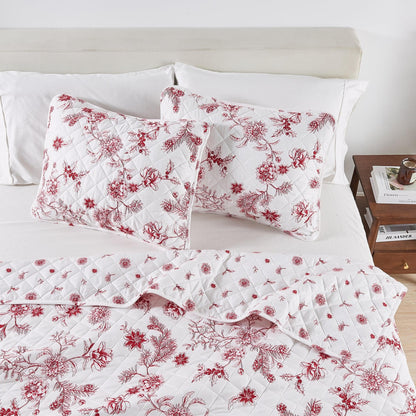 Colorful Christmas Quilt Set - Christmas Holiday Quilts