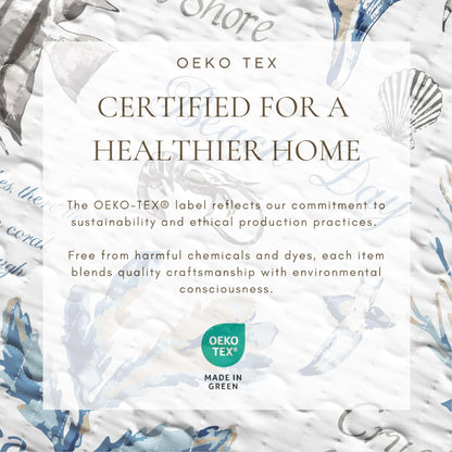 Stripe & Ocean Story Coastal Quilt Set - Coastal Blue Bedding Sets