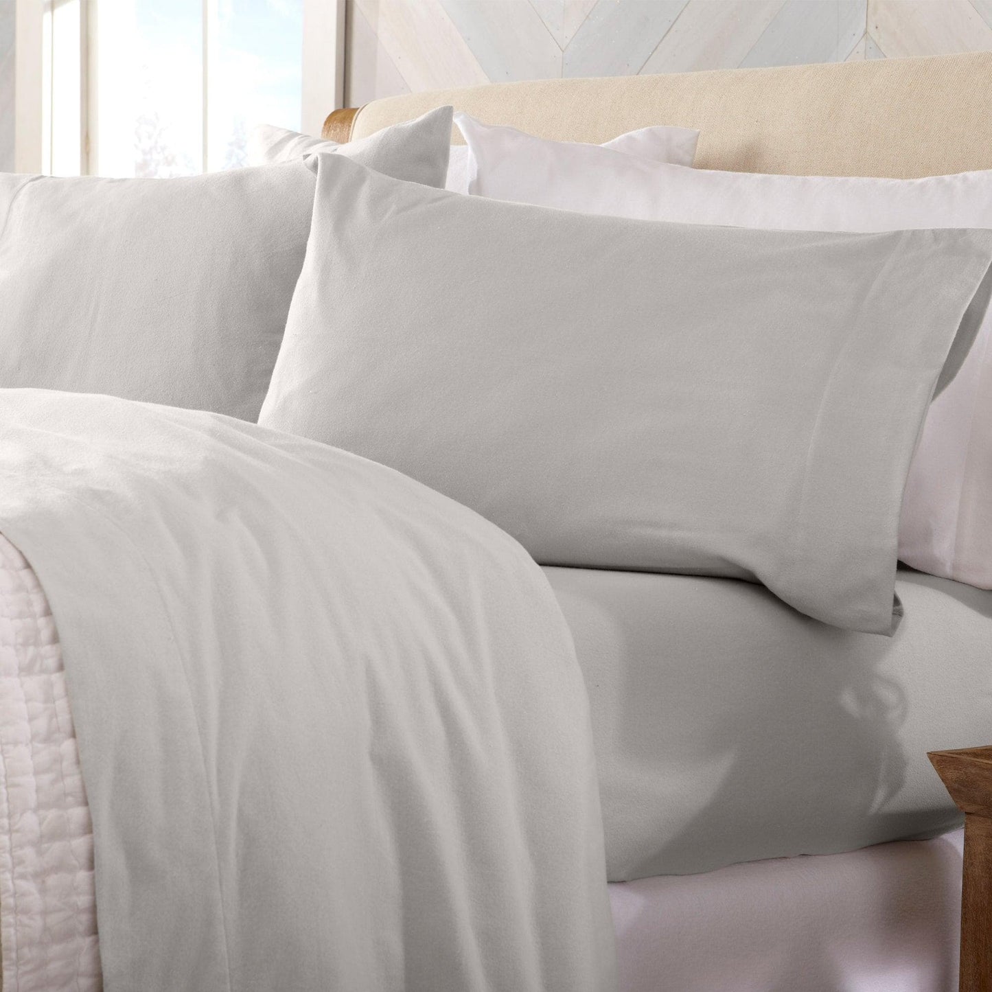 Turkish Cotton Flannel Sheets - Solid Flannel Sheet Sets - Solid Colors