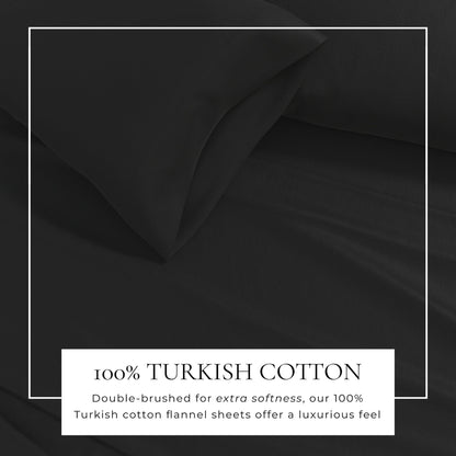 Turkish Cotton Flannel Sheets - Solid Flannel Sheet Sets - Solid Colors