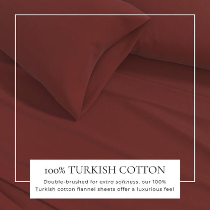 Turkish Cotton Flannel Sheets - Solid Flannel Sheet Sets - Solid Colors