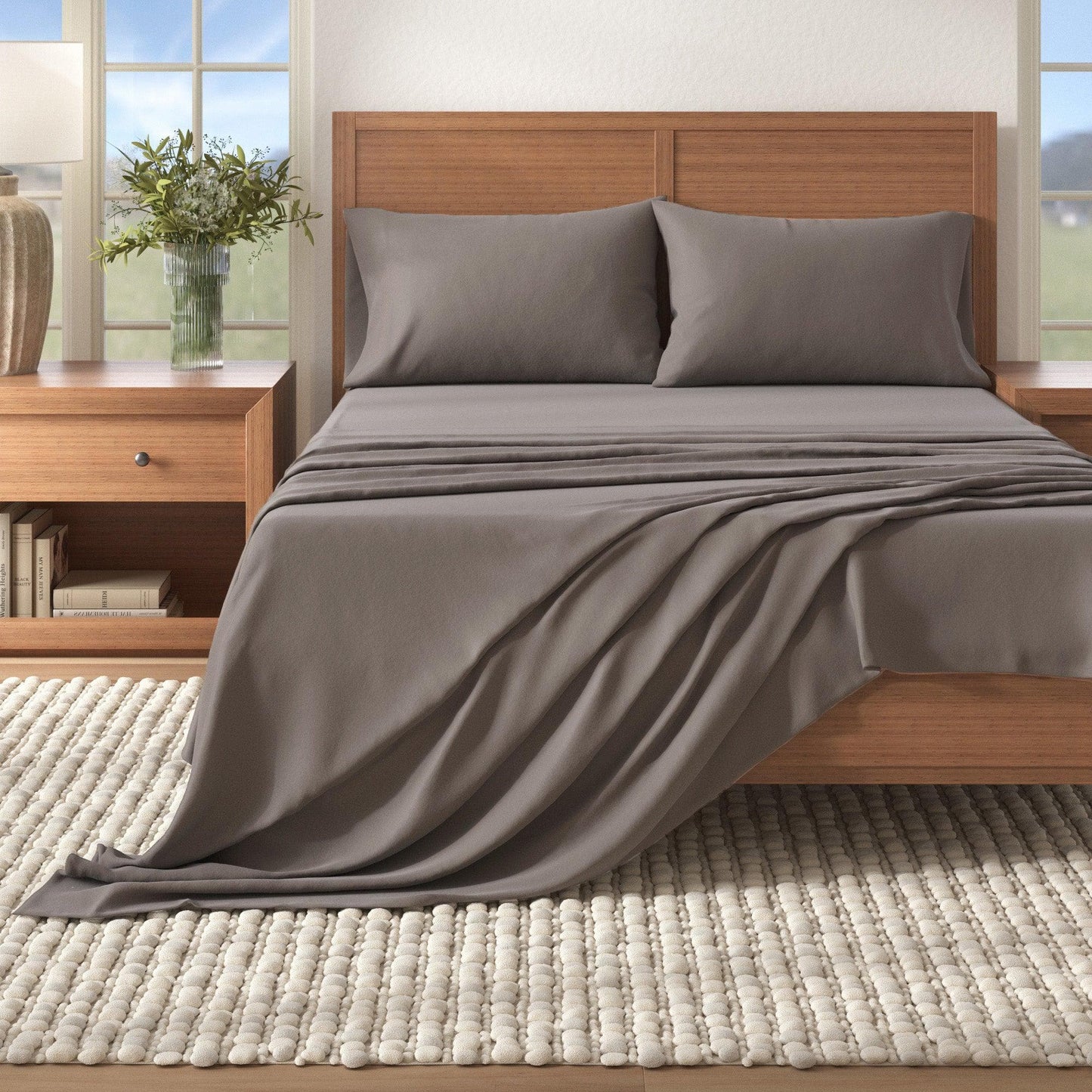Turkish Cotton Flannel Sheets - Solid Flannel Sheet Sets - Solid Colors