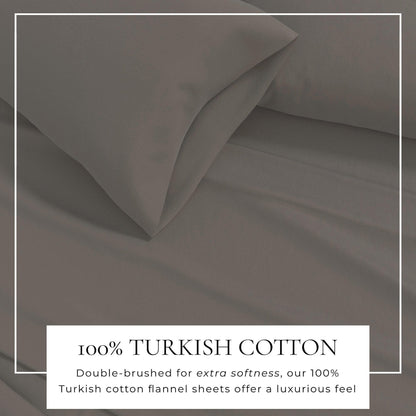Turkish Cotton Flannel Sheets - Solid Flannel Sheet Sets - Solid Colors