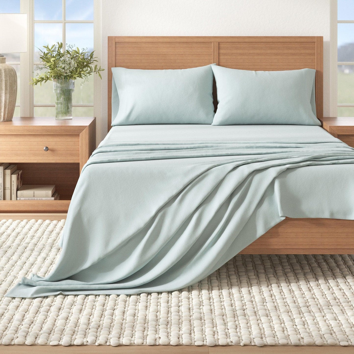 Turkish Cotton Flannel Sheets - Solid Flannel Sheet Sets - Solid Colors