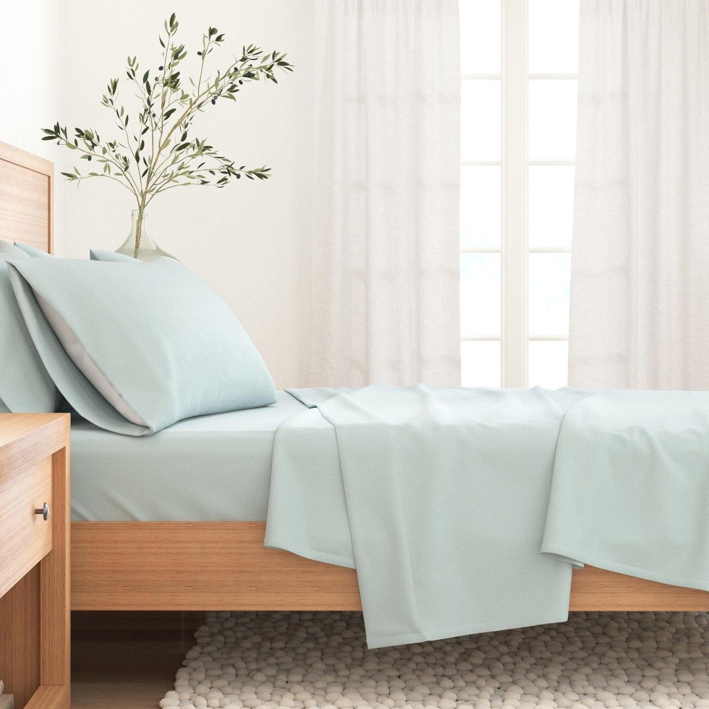 Turkish Cotton Flannel Sheets - Solid Flannel Sheet Sets - Solid Colors