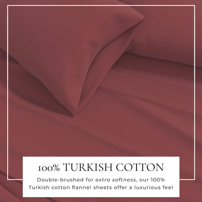 Turkish Cotton Flannel Sheets - Solid Flannel Sheet Sets - Solid Colors