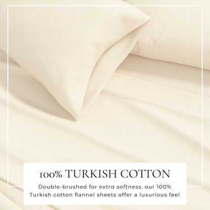 Turkish Cotton Flannel Sheets - Solid Flannel Sheet Sets - Solid Colors