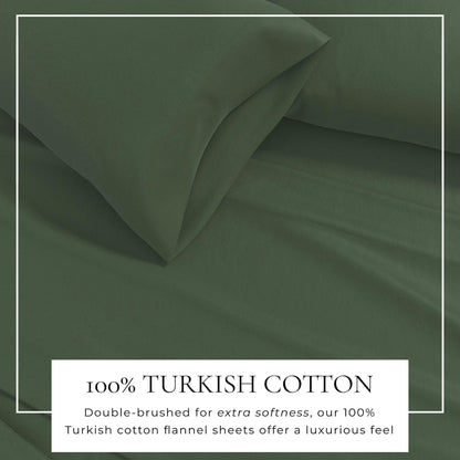 Turkish Cotton Flannel Sheets - Solid Flannel Sheet Sets - Solid Colors