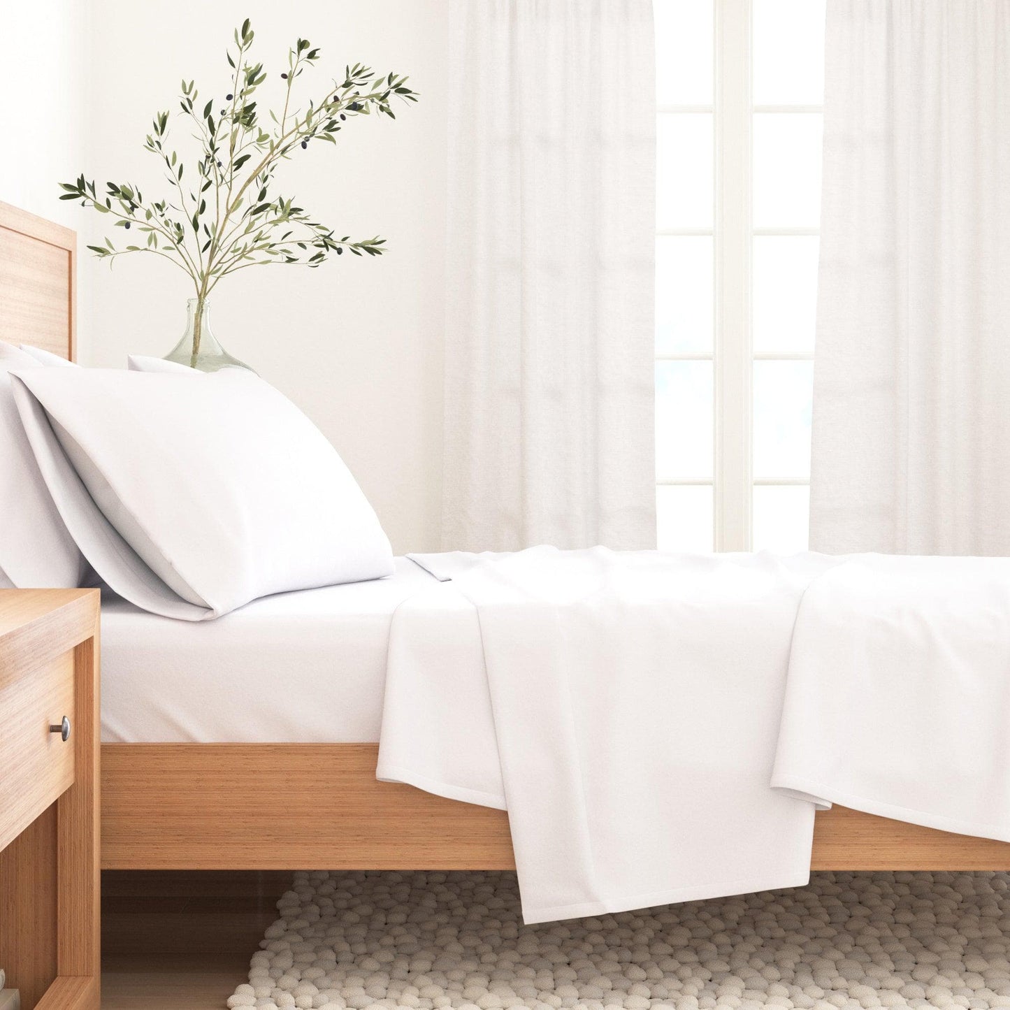 Turkish Cotton Flannel Sheets - Solid Flannel Sheet Sets - Solid Colors