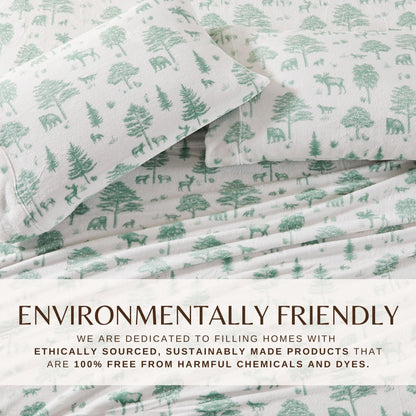 Velvet Luxe Printed Plush Sheet - Winter & Christmas Themed Bedding
