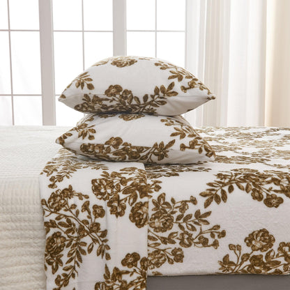Velvet Luxe Printed Plush Sheet - Winter & Christmas Themed Bedding