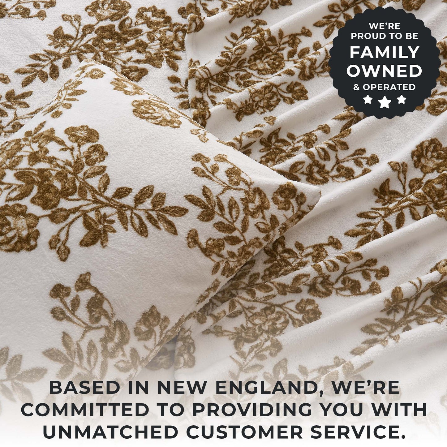 Velvet Luxe Printed Plush Sheet - Winter & Christmas Themed Bedding