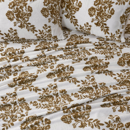 Velvet Luxe Printed Plush Sheet - Winter & Christmas Themed Bedding