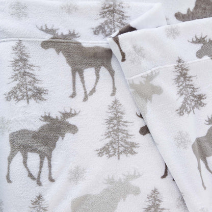 Velvet Luxe Printed Plush Sheet - Winter & Christmas Themed Bedding
