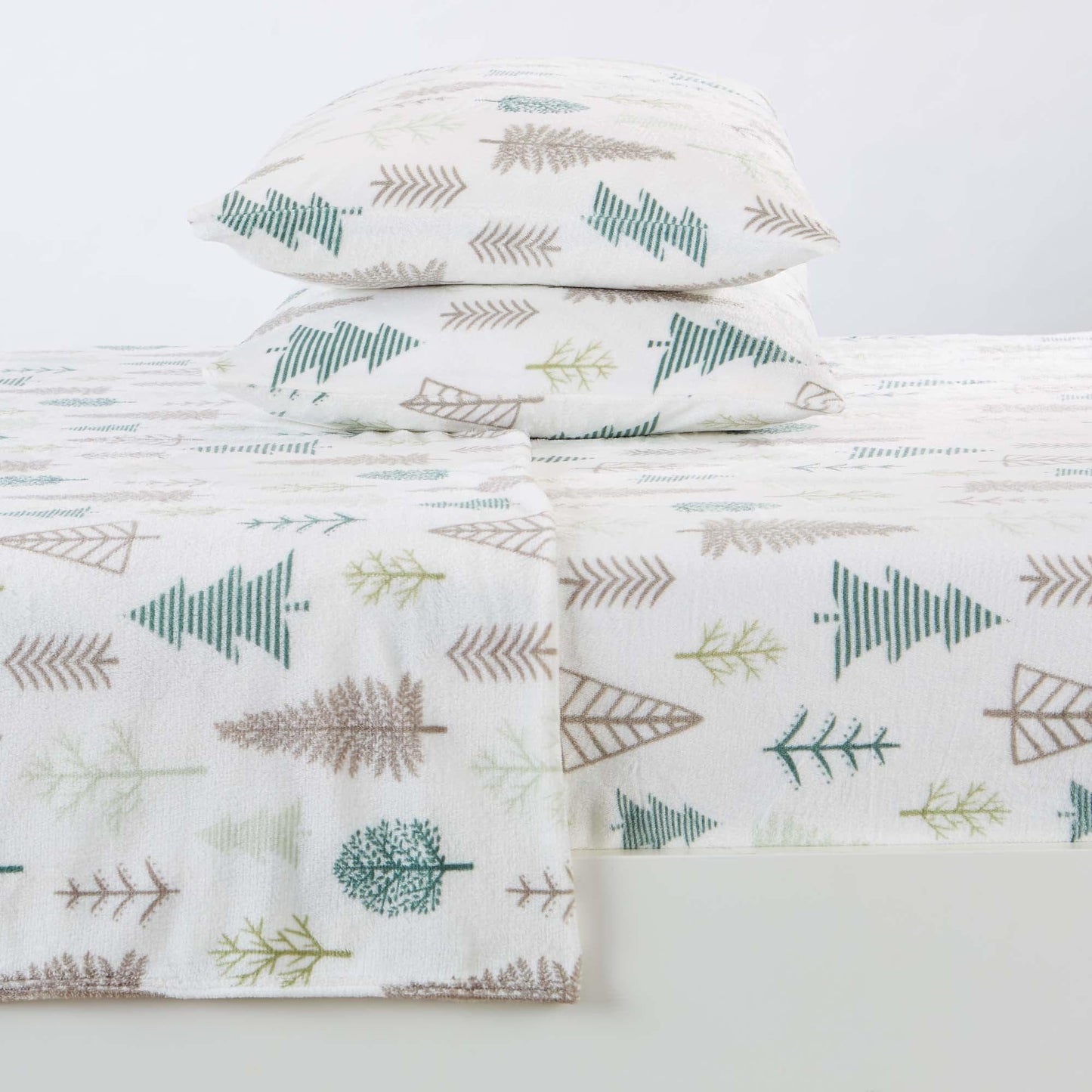 Velvet Luxe Printed Plush Sheet - Winter & Christmas Themed Bedding