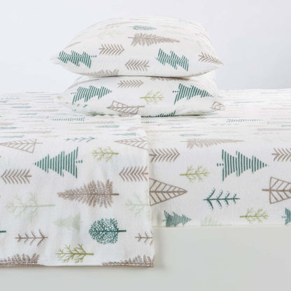 Velvet Luxe Printed Plush Sheet - Winter & Christmas Themed Bedding