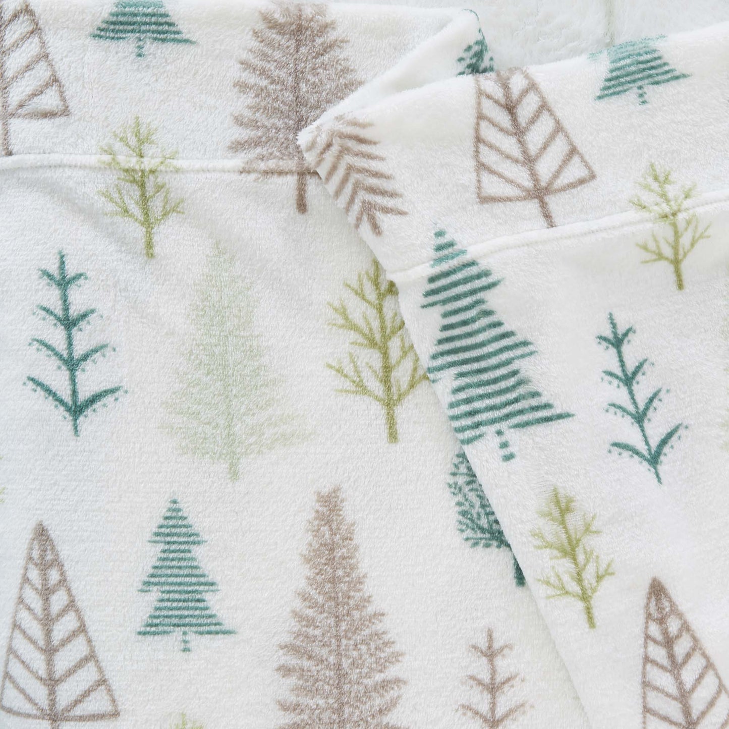 Velvet Luxe Printed Plush Sheet - Winter & Christmas Themed Bedding