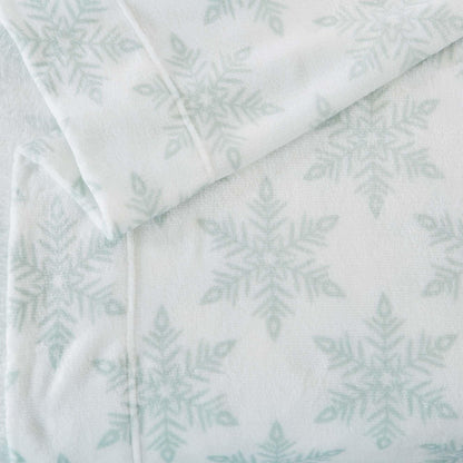 Velvet Luxe Printed Plush Sheet - Winter & Christmas Themed Bedding
