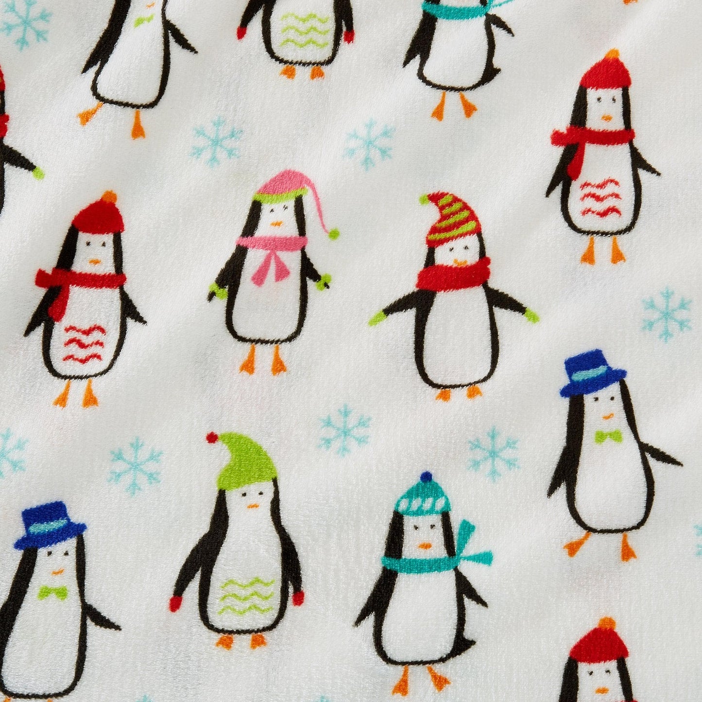 Velvet Luxe Printed Plush Sheet - Winter & Christmas Themed Bedding