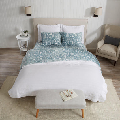 Velvet Luxe Printed Plush Sheet - Winter & Christmas Themed Bedding