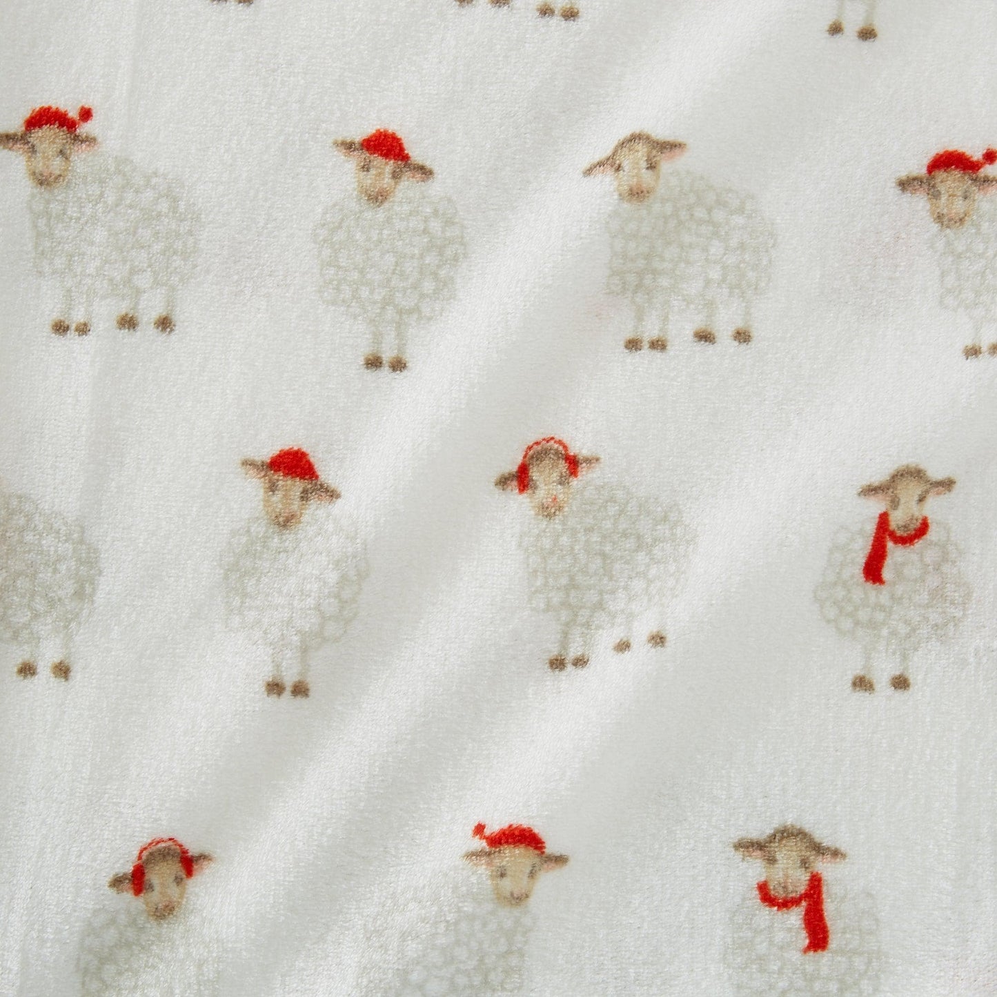 Velvet Luxe Printed Plush Sheet - Winter & Christmas Themed Bedding