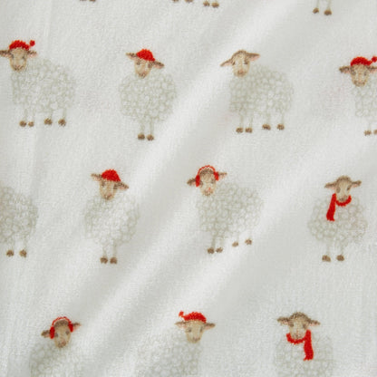 Velvet Luxe Printed Plush Sheet - Winter & Christmas Themed Bedding