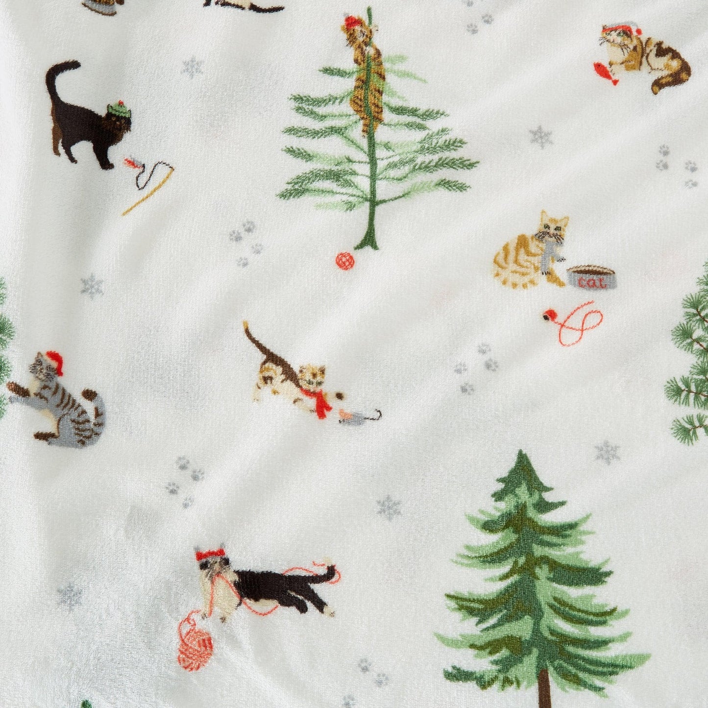 Velvet Luxe Printed Plush Sheet - Winter & Christmas Themed Bedding