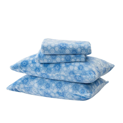 Velvet Luxe Printed Plush Sheet - Winter & Christmas Themed Bedding