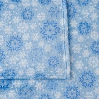Velvet Luxe Printed Plush Sheet - Winter & Christmas Themed Bedding