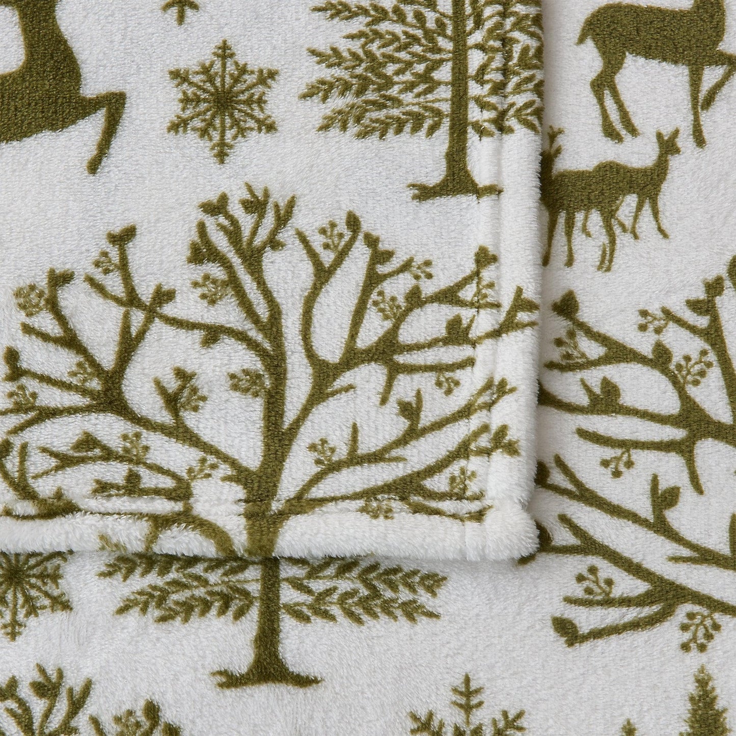 Velvet Luxe Printed Plush Sheet - Winter & Christmas Themed Bedding