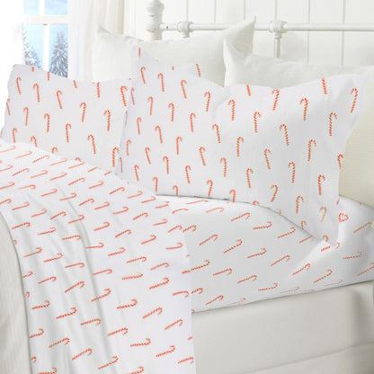 Velvet Luxe Printed Plush Sheet - Winter & Christmas Themed Bedding