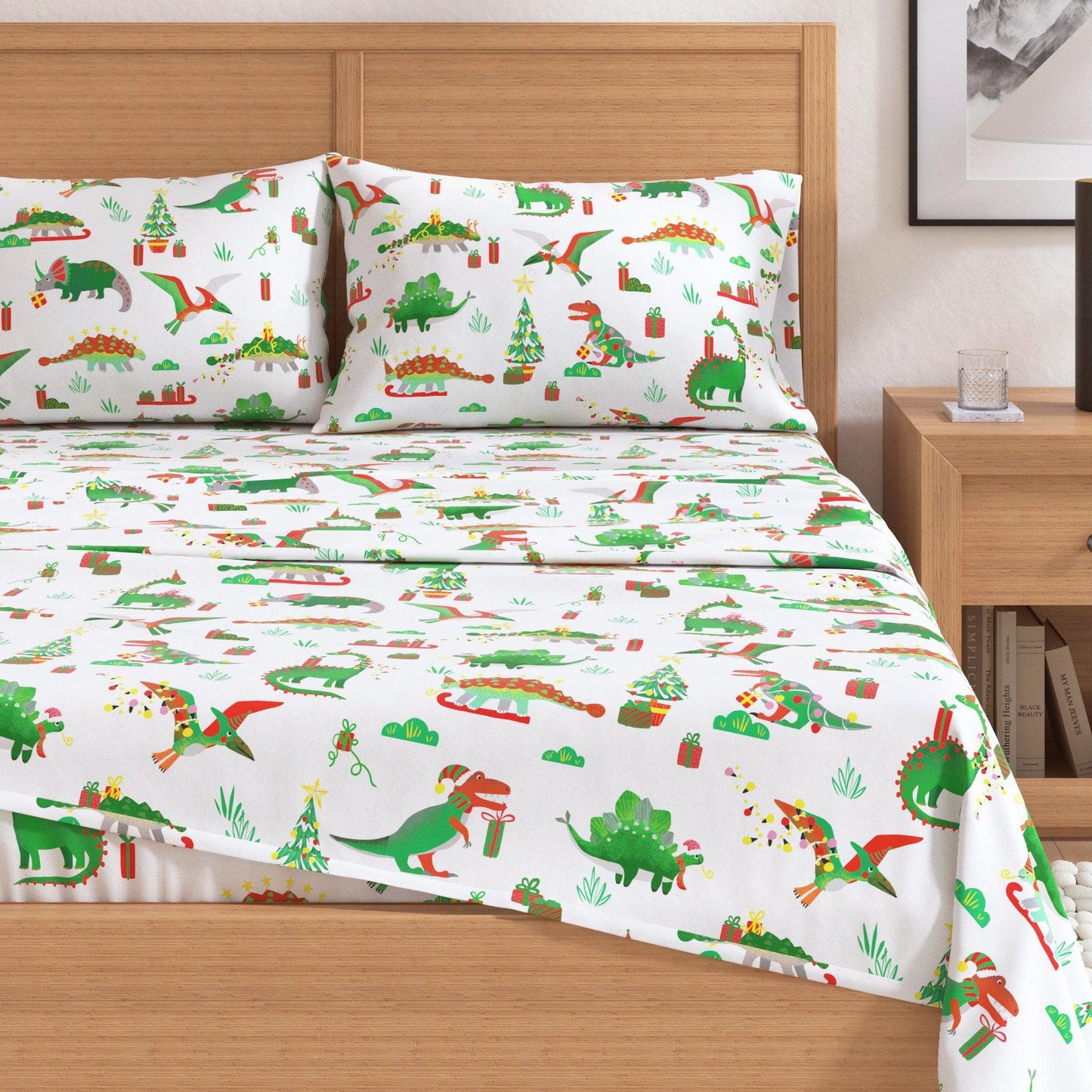 4-Piece Turkish Cotton Christmas Flannel Sheet - Christmas Sheets