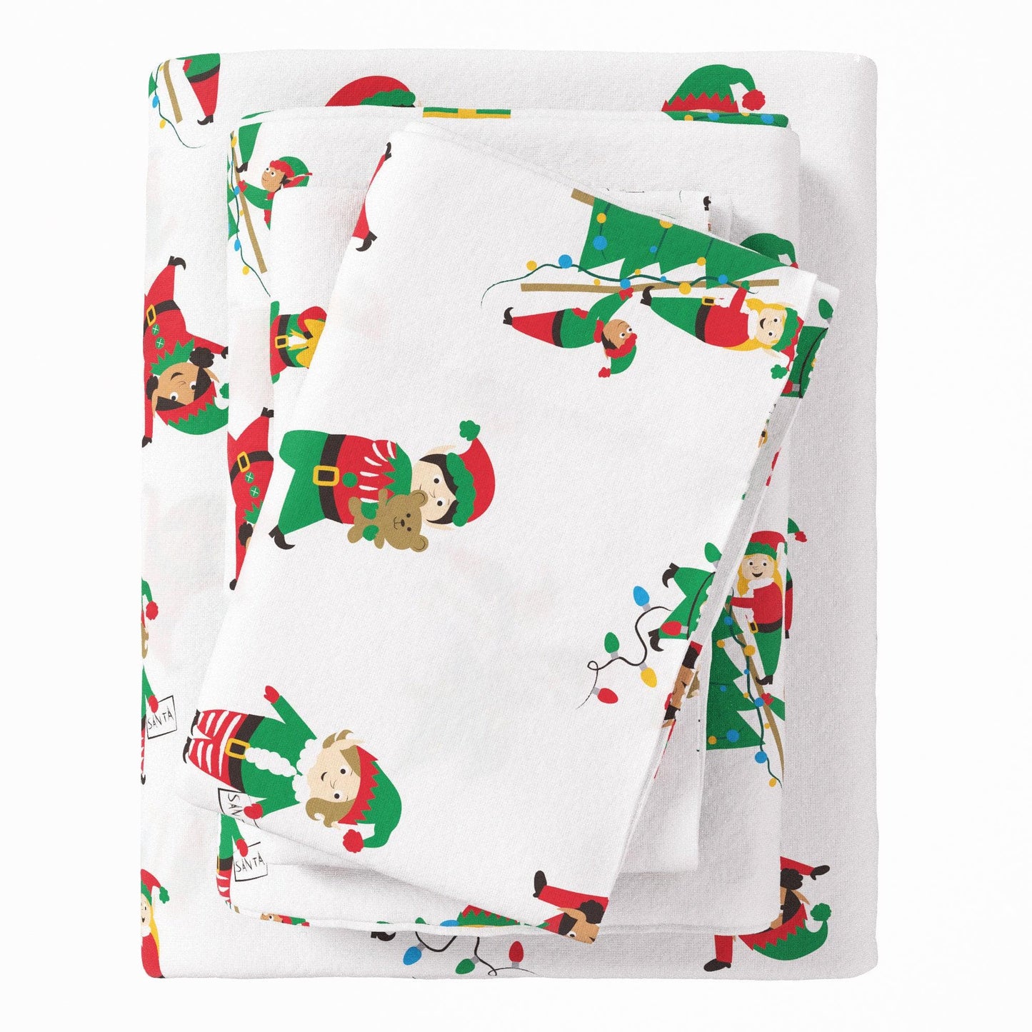 4-Piece Turkish Cotton Christmas Flannel Sheet - Christmas Sheets