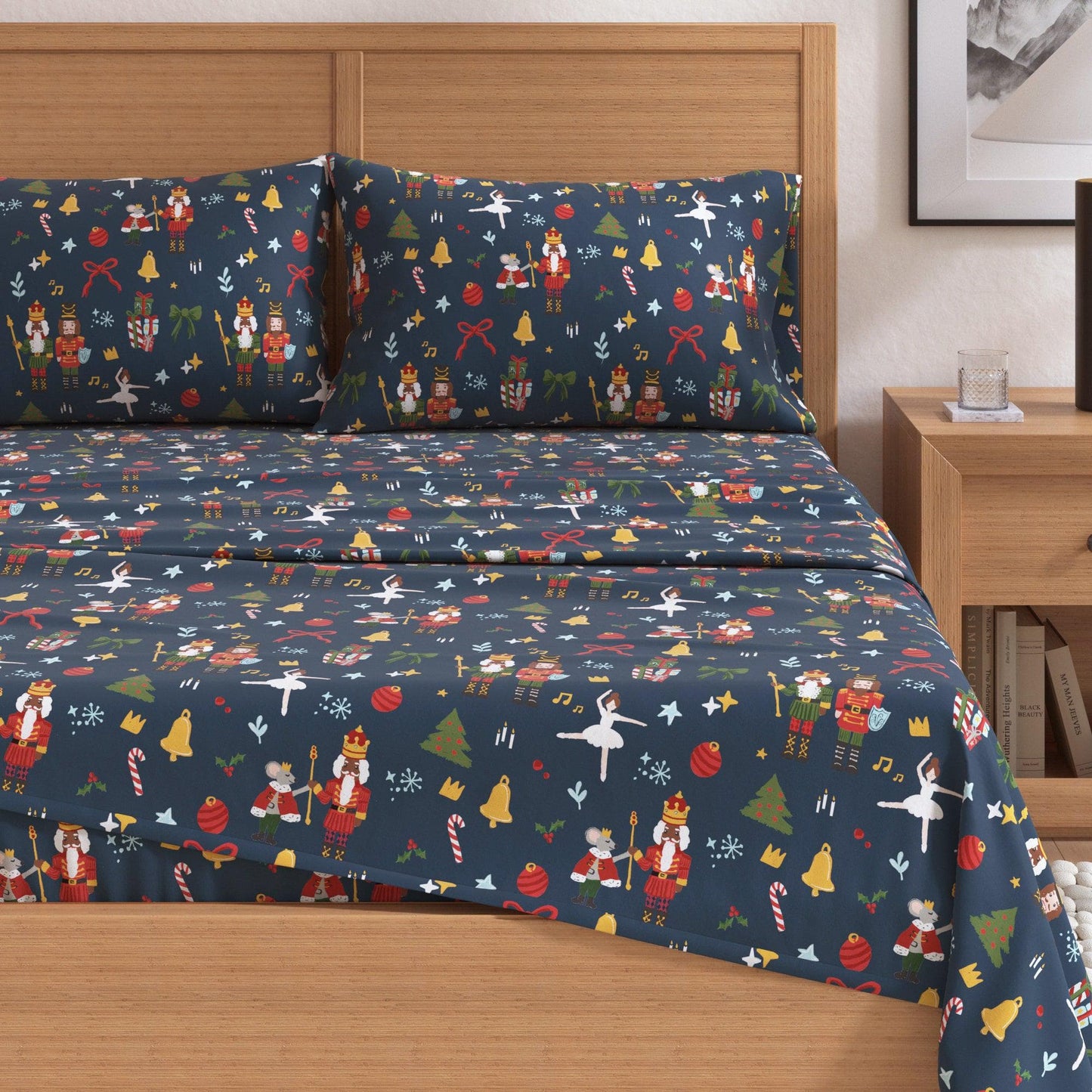 4-Piece Turkish Cotton Christmas Flannel Sheet - Christmas Sheets